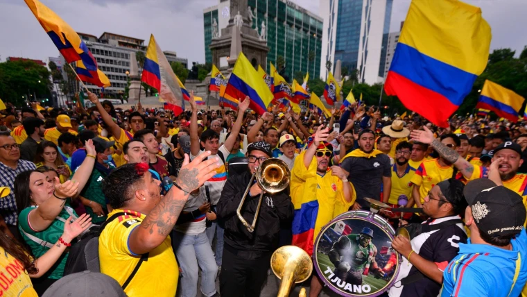 Colombia desata euforia en la CDMX tras sumar sus primeros tres puntos en el Mundial