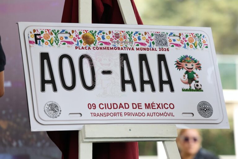 Furor por las placas del Mundial 2026: CDMX rebasa las 10 mil solicitudes