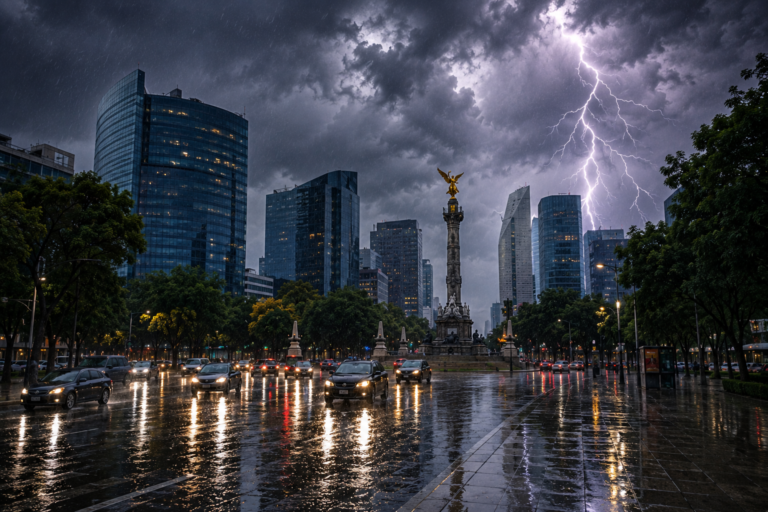 Pronostican lluvias intensas en la Ciudad de México tras una mañana de ambiente caluroso
