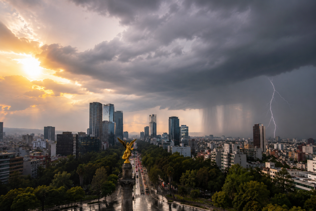 Las lluvias regresan con fuerza a la capital; autoridades emiten recomendaciones preventivas