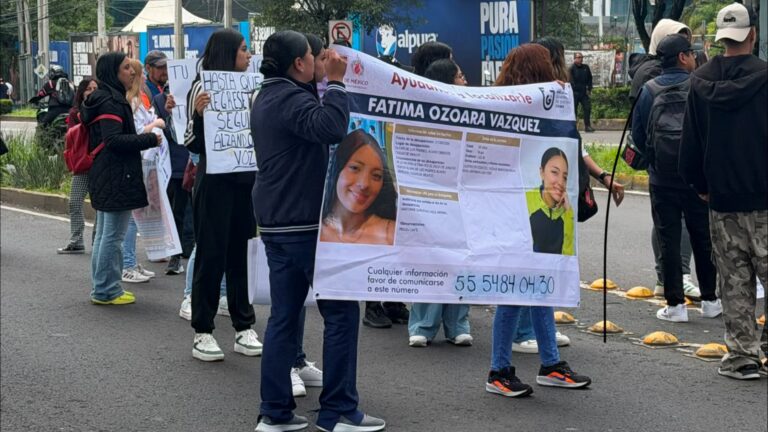Desaparición de Fátima Cid provoca bloqueo en Periférico Sur; crece presión sobre la FGJ-CDMX