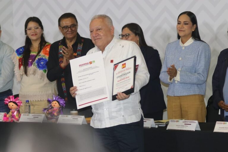 Rafael Marín inscribe candidatura interna en Morena bajo reglas de fiscalización