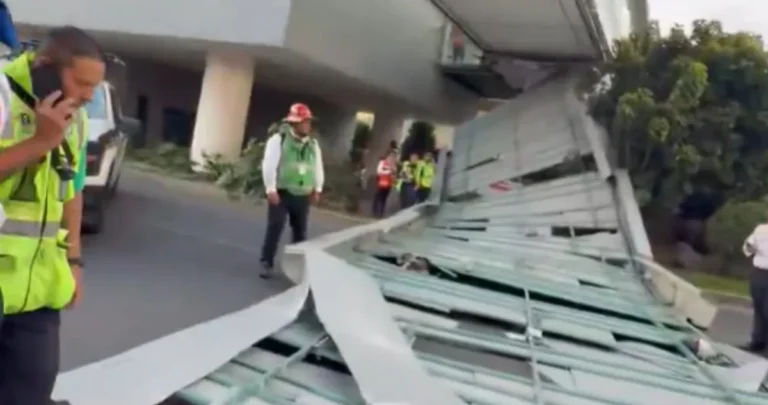 Techumbre colapsa en el AICM apenas días después de concluir las obras de renovación