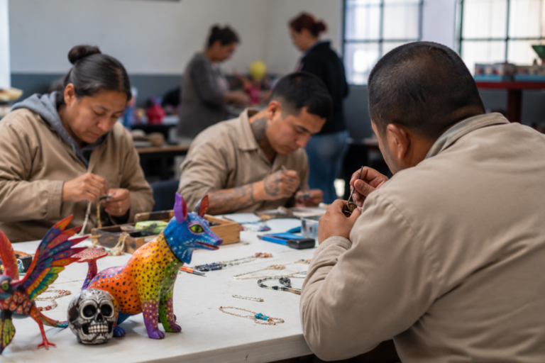 Joyería y cartonería, las nuevas herramientas para fortalecer la reinserción social en CDMX
