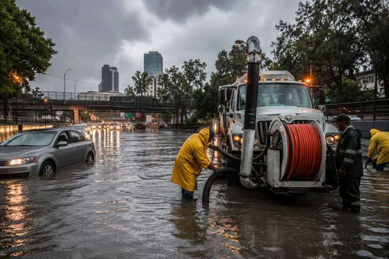 Más de 21 millones de metros cúbicos de lluvia ponen a prueba el drenaje de la CDMX