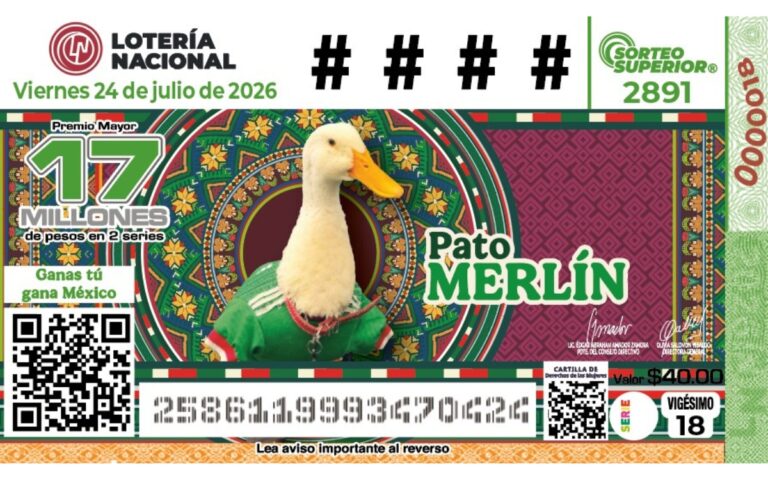 Del Mundial a la Lotería: el Pato Merlín ya tiene su propio billete conmemorativo