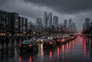 Bloqueos vespertinos y lluvias fuertes mantienen el caos vial en CDMX