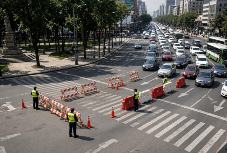 CDMX registra calma sísmica, 27°C y cortes viales por desfile masivo