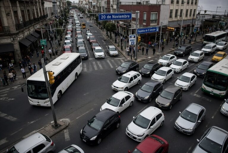 Bloqueos en el Centro Histórico y retrasos en Metro complican tráfico en CDMX