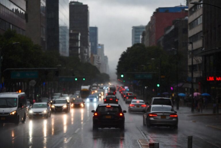 Movilidad en CDMX enfrenta 32 movilizaciones y lluvias el 29 de julio