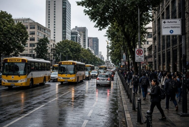 Regreso a clases, marchas y lluvias saturan vialidades de la CDMX