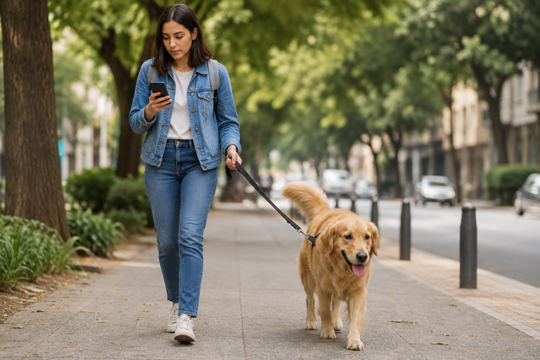 ¿Paseas a tu perro con el celular? Esta conducta podría costarte hasta 4 mil 692 pesos en CDMX