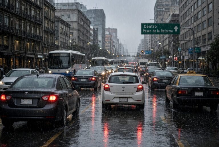 Lluvias y marcha de seguridad en Metro CDMX alentan la movilidad