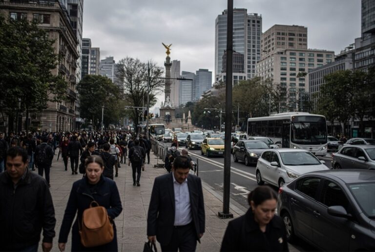 CDMX registra movilidad reducida por marchas, clima fresco y baja sismicidad