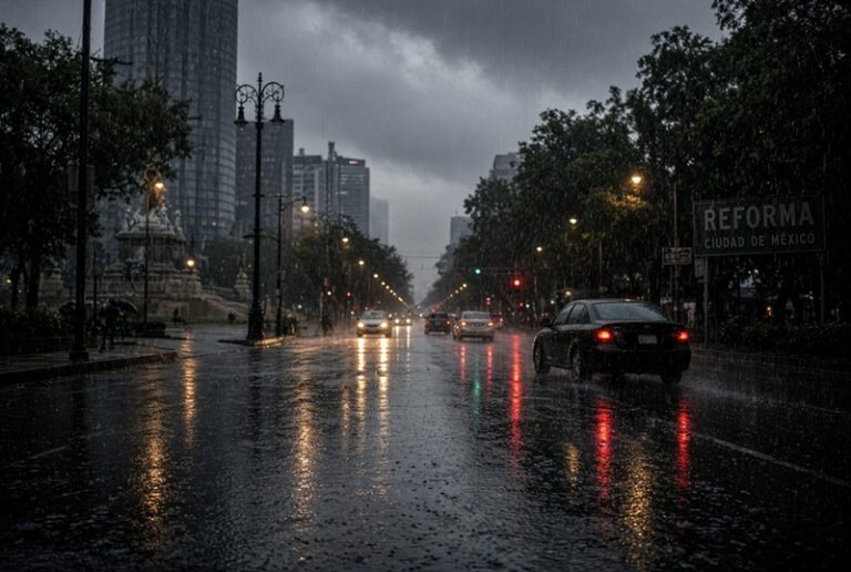 CDMX registra lluvias fuertes, restricción vehicular y movilizaciones este sábado