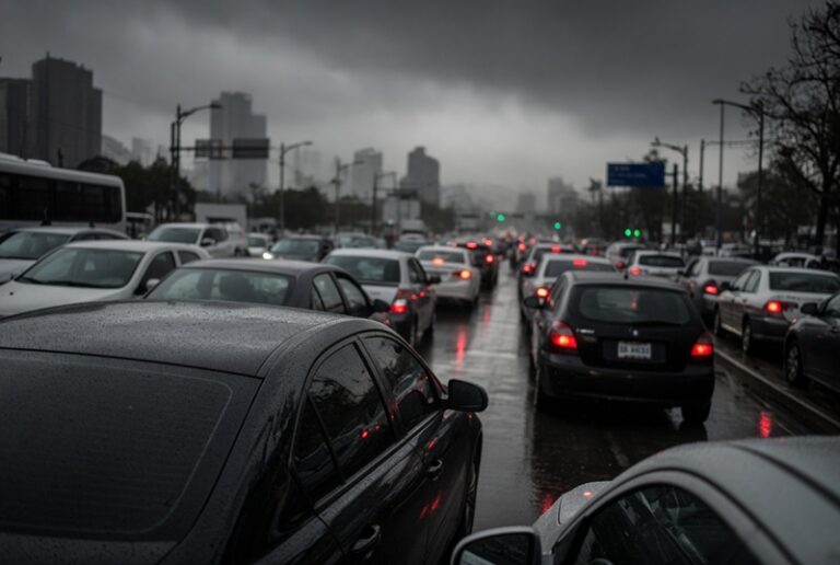 Colapso vial en CDMX por marchas, bloqueos y lluvias este jueves
