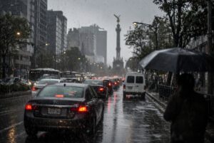 Colapso vial en CDMX por marcha, bloqueos y temporal de lluvias