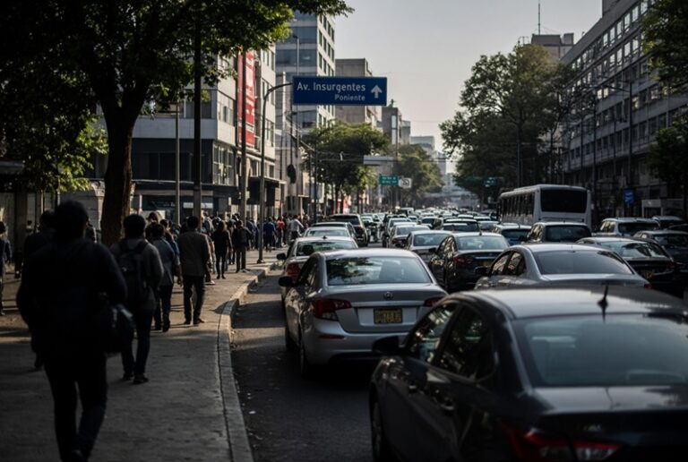 Caos vial en CDMX: marchas, fallas en Metro y Hoy No Circula