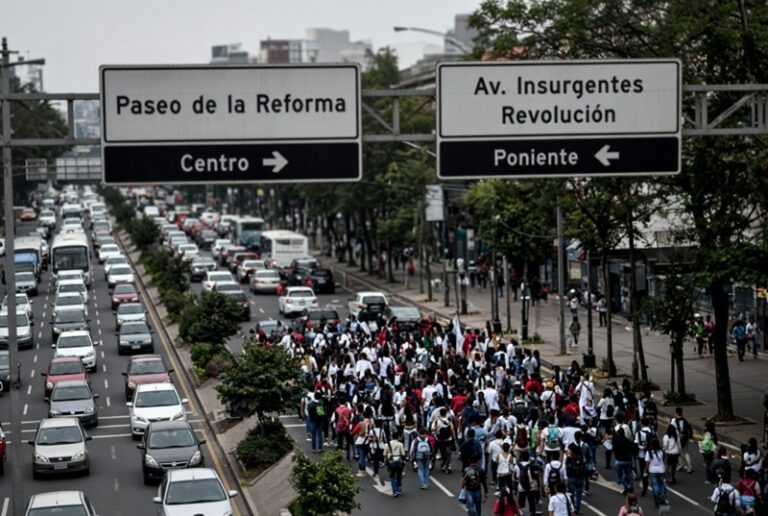 Movilizaciones en CDMX afectan movilidad de 690 manifestantes y miles de conductores
