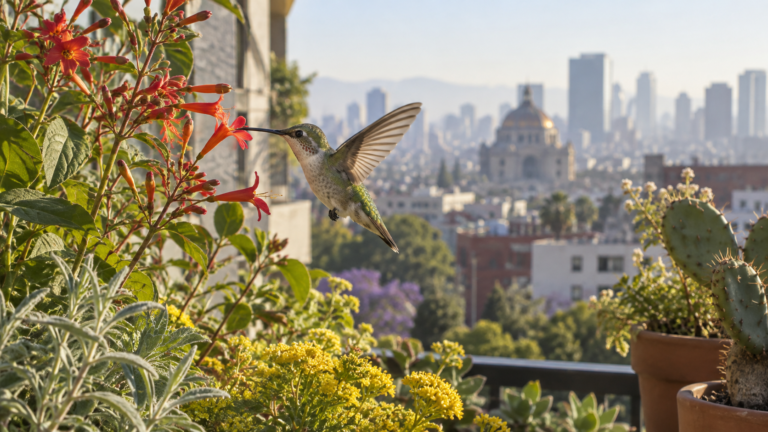 Colibríes en balcones: plantas y cuidados que sí ayudan