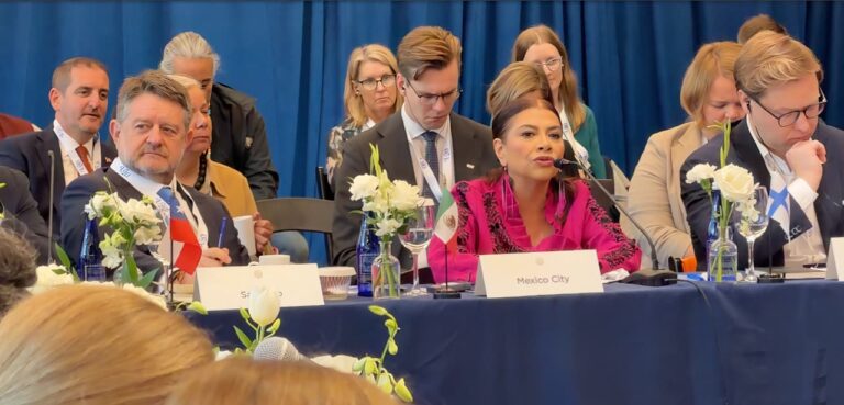 En Nueva York, Brugada impulsa mayor cooperación entre gobiernos locales