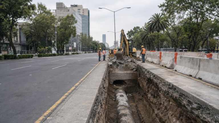 Ecatepec detecta dos kilómetros de cavidades bajo la avenida R1; reparación requeriría 100 mdp