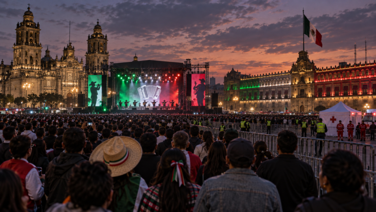 Intocable encabeza la noche del Grito en el Zócalo de CDMX