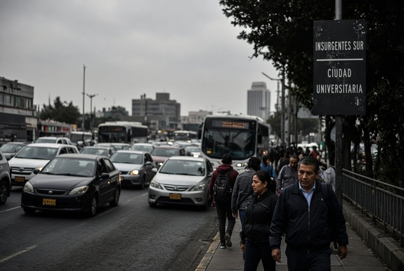 Colapso vial en CDMX por marcha en CU, lluvias y restricciones vehiculares