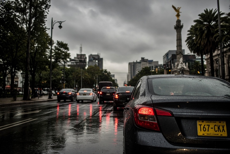 Lunes en CDMX: lluvias, concentraciones viales y Hoy No Circula activo