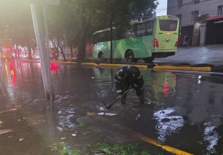 Tormentas amenazan a CDMX: aumenta el riesgo de encharcamientos y caída de árboles