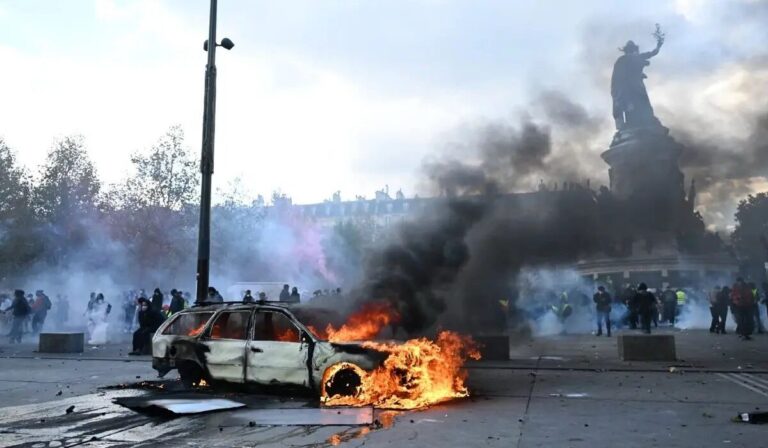 Francia enfrenta nuevas protestas por el costo de vida; reportan miles de detenidos