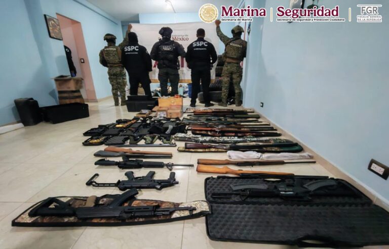 Desarticulan presunta red de fabricación y venta ilegal de armas en CDMX y Puebla