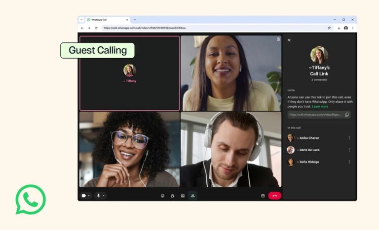 WhatsApp ya permite hacer llamadas sin cuenta: así puedes unirte