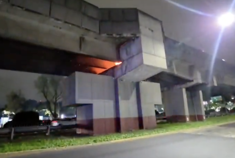 Daños por incendio mantuvieron parcialmente suspendida la Línea 9 del Metro