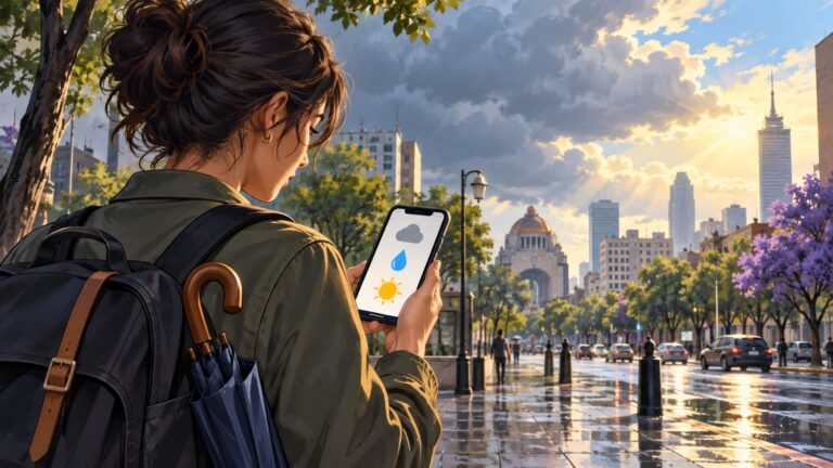 Pronóstico del clima en CDMX: cielo nublado, lluvias ligeras y rachas de viento